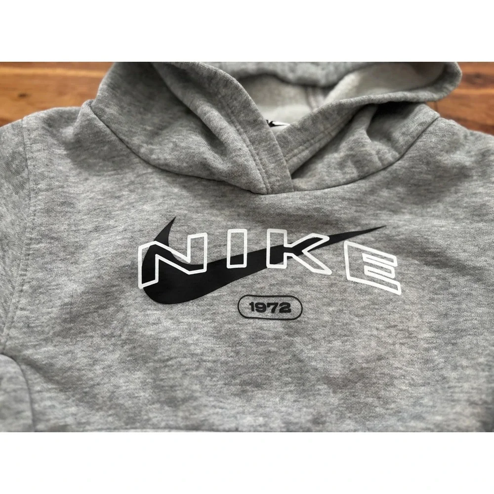 Nike Baby Boy 3pc Bundle Puffer Jacket and Gray Tracksuit Set 18M